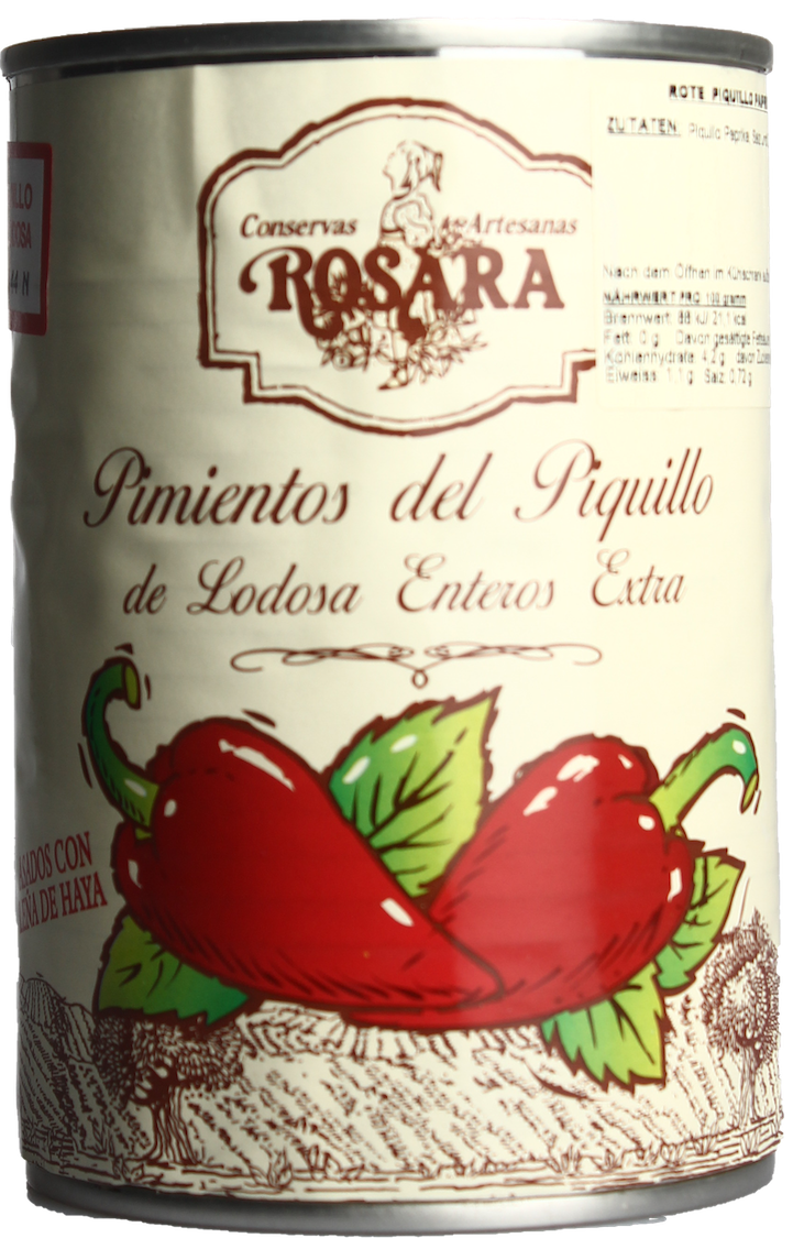 Conservas Rosara Pimientos del Piquillo Paprika Lodosa ganze DOSE