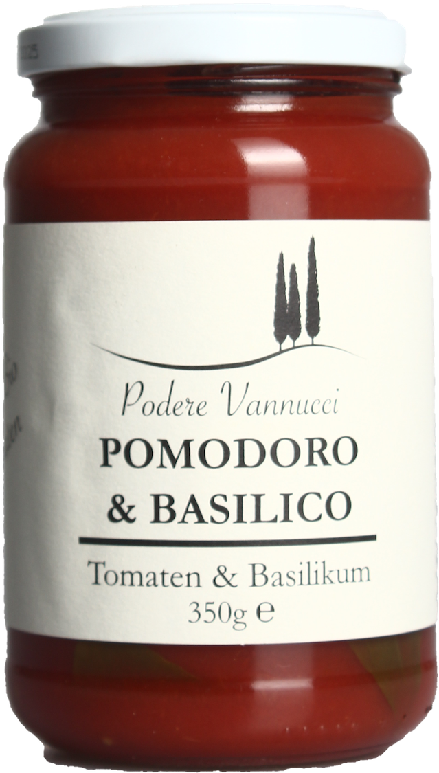 Podere Vannucci Pomodoro Basilico Tomaten Basilikum BIO