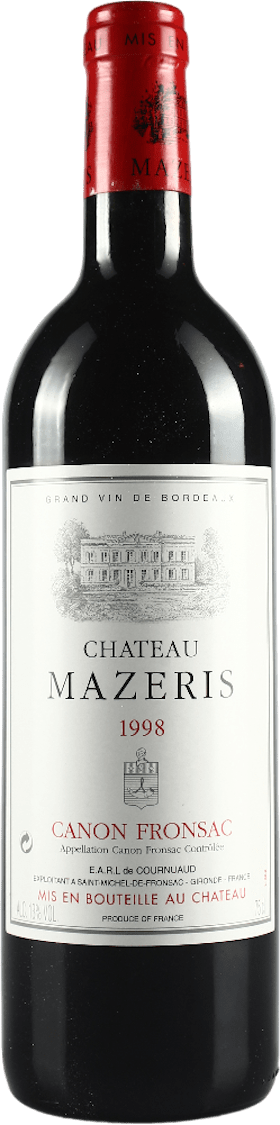 Chateau Mazeris Canon Fronsac 1998