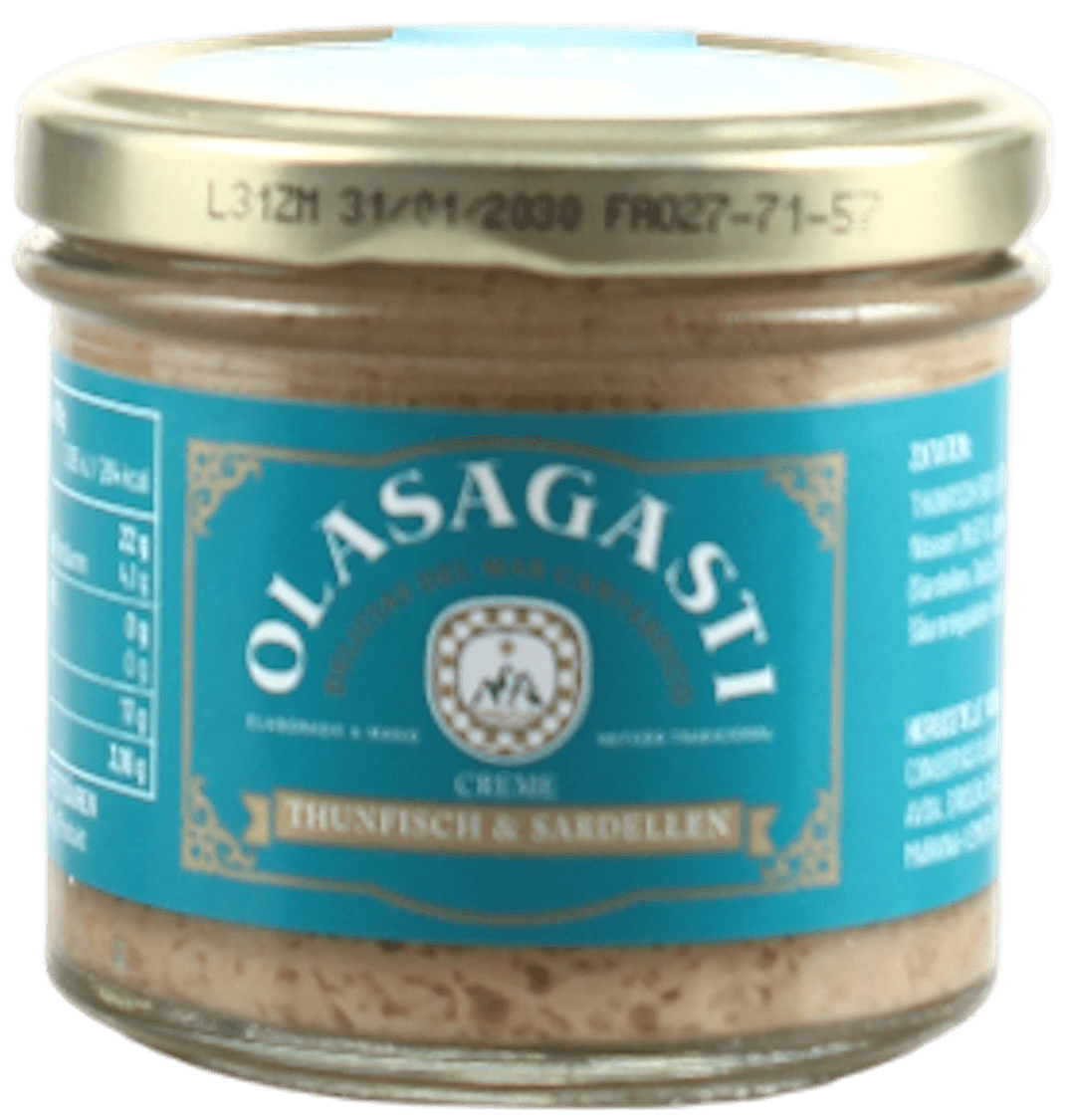 Olasagasti Crema de Atun y Anchoas Thunfisch Sardellencreme