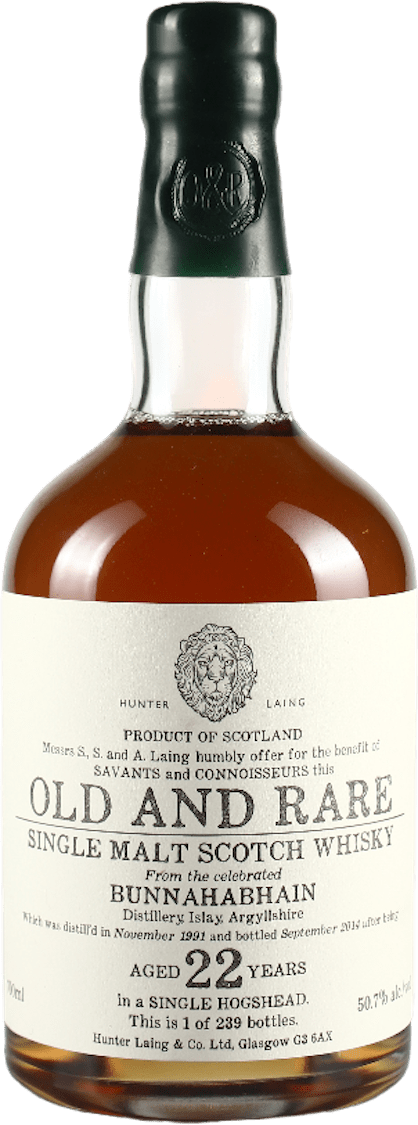 Hunter Laing Old and Rare Bunnahabhain 1991-22 Jahre