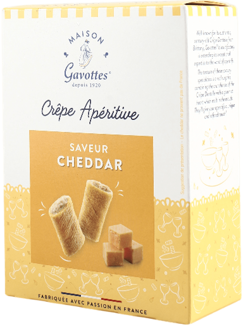 Crêperolles Mini-Crêpe gefüllt mit Cheddarfüllung