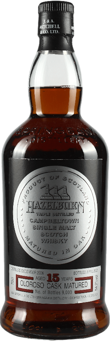 J & A Mitchell & Co Hazelburn 15 Jahre 54,20 % Oloroso Cask Matured