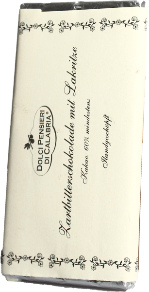 Dolci Pensierie di Calabria Zartbitterschokolade mit Lakritze
