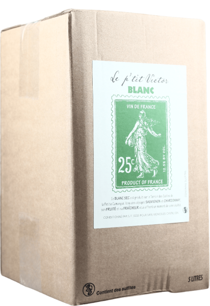 Le Petit Victor blanc Bag in Box Chardonnay Sauvignon Blanc