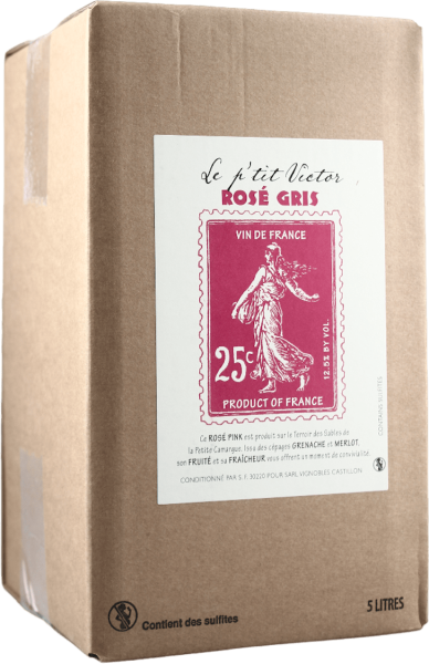 Le Petit Victor rose Bag in Box Merlot Grenache