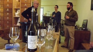Proberaum im Weingut