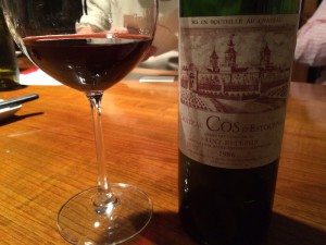 Chateau Cos_d_Estournel_1986_Saint_Estephe_Bordeaux_Frankreich
